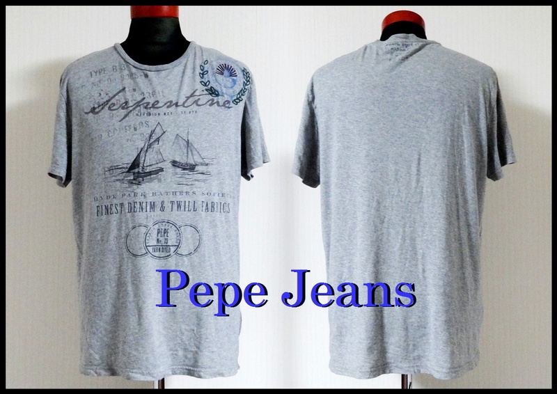 正規品 PEPE JEANS 半袖Tシャツ ペペジーンズ メンズ M グレー 灰色 完売品 激安