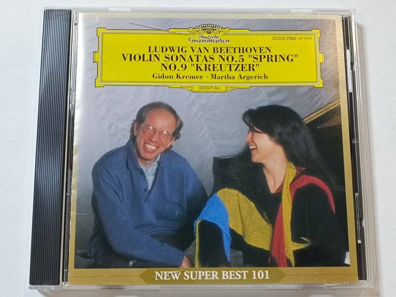 【クラシック CD】 LUDWIG VAN BEETHOVEN VIOLIN SONATAS NO.5 -SPRING- NO.9 -KREUTZER- Gidon Kremer / Martha Argerieh UCCG-7062 