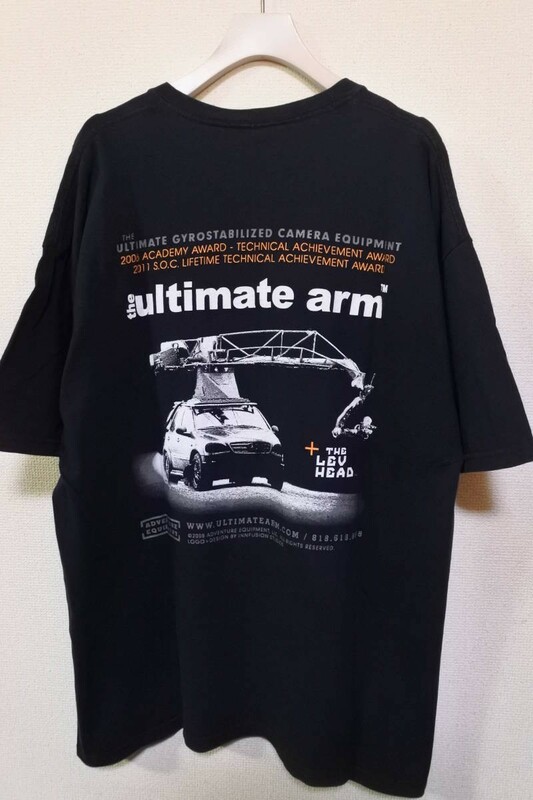 00's the ultimate arm FILM CREW the LEV HEAD GILDAN Tee size XL フィルムカメラカー Tシャツ 映画 ムービー アカデミー賞