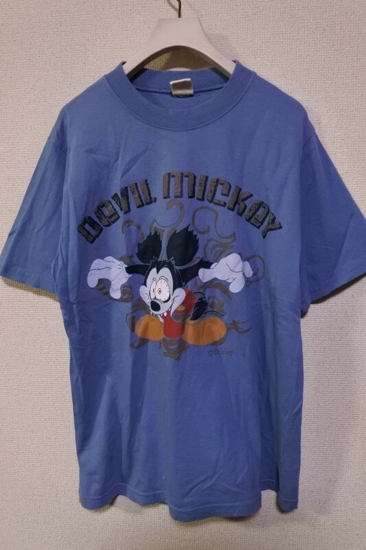 00's DEVIL MICKY Runaway Brain Tee ディズニー ミッキーのアルバイトは危機一髪 デビルミッキー Tシャツ