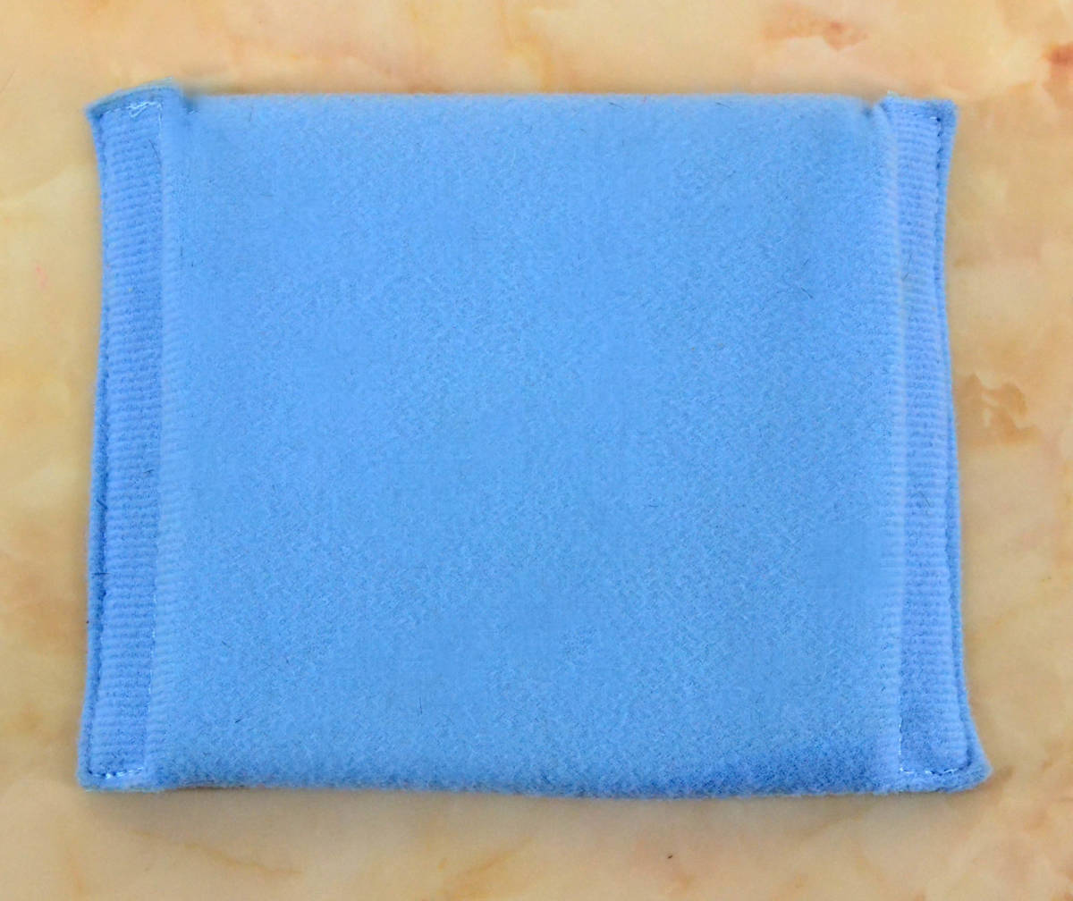 ライトブルー 水色のカメラバッグ用中仕切り ナカジキリ 幅13cm高さ12.5cm　中古品 