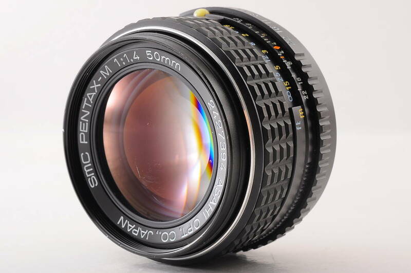 ペンタックス ASAHI SMC PENTAX M 50mm F1.4 マニュアルフォーカス フィルムカメラ レンズ @2073
