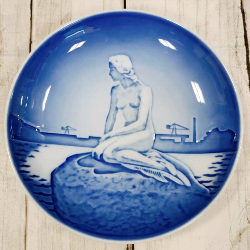 ロイヤル・コペンハーゲン ROYAL COPENHAGEN プレート 人魚 リトルマーメイド 皿 陶器 飾り皿 【8872