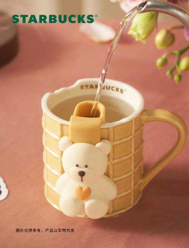 スターバックス　スタバ　中国バレンタイン　クッキーの茶こし付きマグカップ