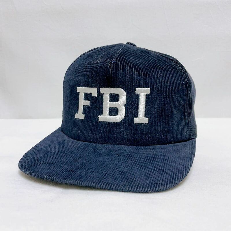 90s FBI コーデュロイ スナップバック キャップ USA製 オールド ビンテージ