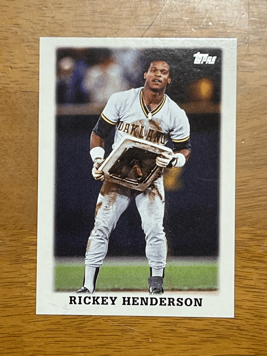 2023 Topps Series 1 リッキー・ヘンダーソン オーバーサイズ　ボックストッパー Rickey Henderson Oversized Boxtopper #88LL-1
