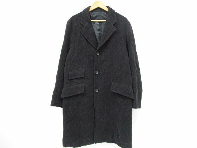 [即日発送]★良品★ MA-JI MASATOMO MAJI マージマサトモ チェスターコート ロング丈 ウール アンゴラ メンズ Size3 チャコール 371