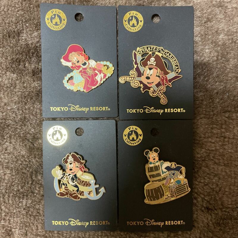 ★レア★新品未使用★東京ディズニーリゾート★TOKYODisneyresort★ピンバッチ4種セット