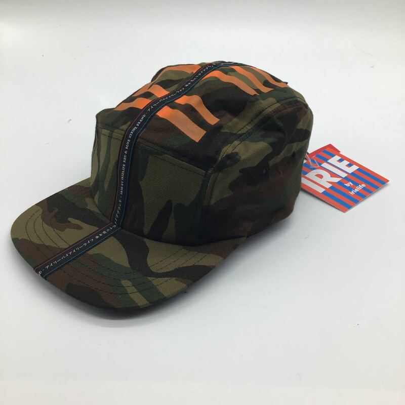 新品未使用品 IRIE by Irie life red &blue stripe キャップ カモ one size