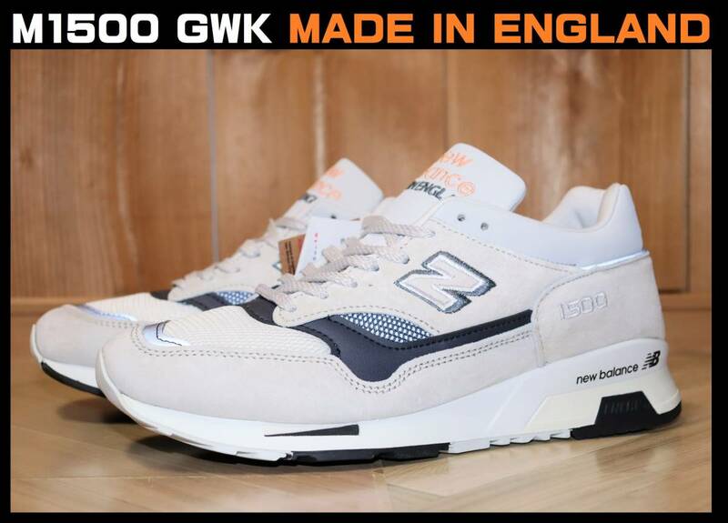 即決【未使用】 New Balance ★ M1500 GWK MADE IN ENGLAND (US7.5/25.5cm/D) ★ ニューバランス UK イングランド Bグレード 箱無し