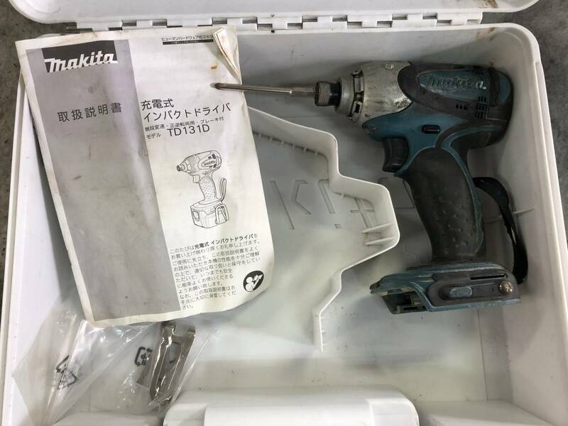 動作品 N-1891 Makita マキタ TD131D LED付き 充電式インパクトドライバ 14.4V