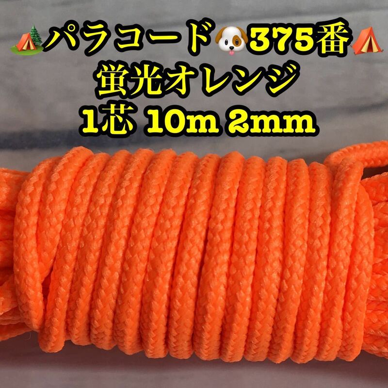 ☆★パラコード★☆１芯 １０m ２mm☆★３７５番★手芸とアウトドアなど用★