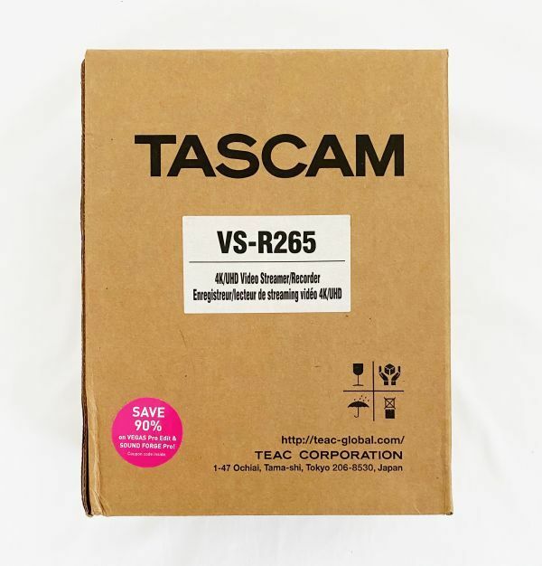 TASCAM VS-R265 4Kライブストリーミングエンコーダー
