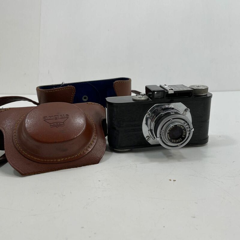 【管理016-KK】【現状品】USA製 １９３２－５０年 アーガス Ａ２ ヴィンテージ フィルムカメラ