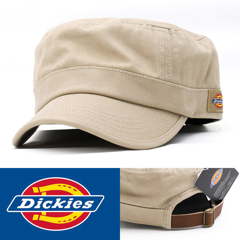 ワークキャップ 帽子 メンズ Dickies ディッキーズ Standard Work Cap ベージュ 17052400-74 レザーベルト USA アメリカンブランド