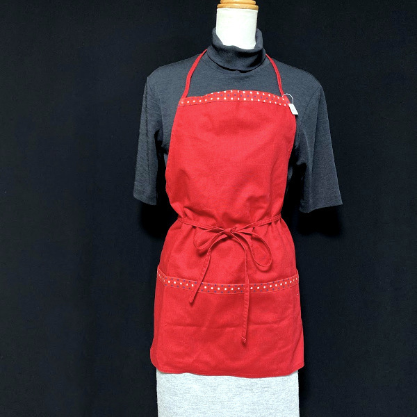 ★未使用★新品【サブヒロモリ】ショート サロン エプロン ◎ワークプロン　大きなポケット