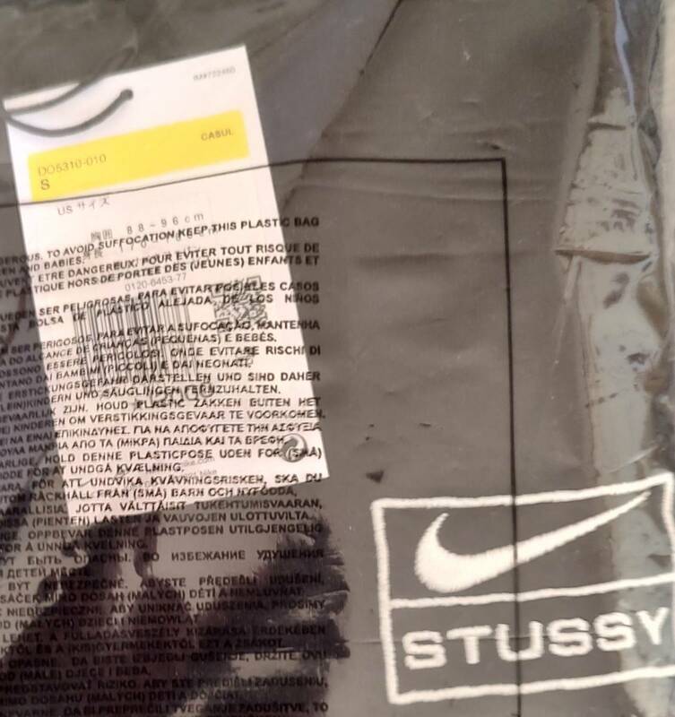 国内正規品　サイズS Stussy Nike Wash Crew Blackステューシー ナイキ ウォッシュ クルー ブラック 黒