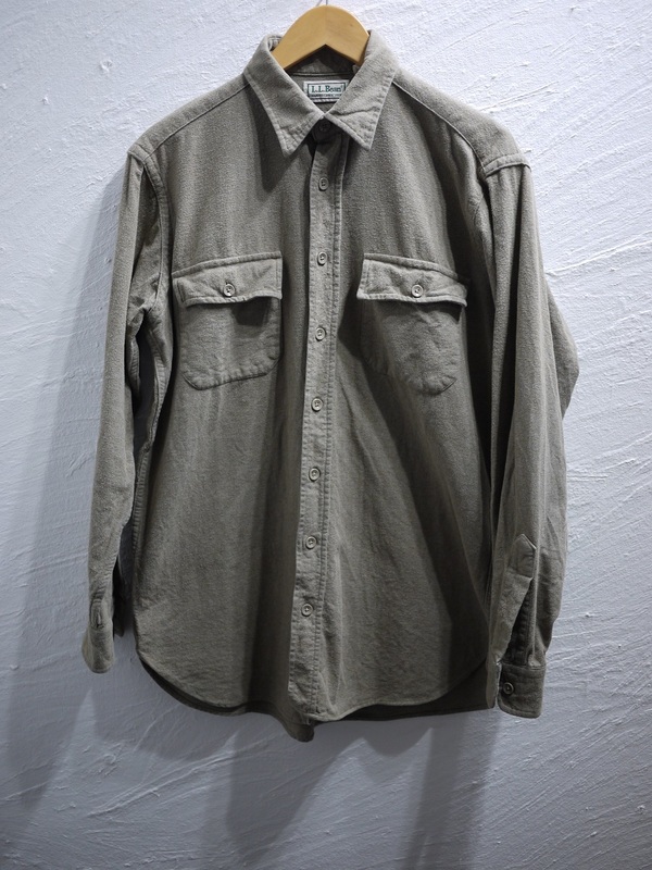 80s USA製 L.L.Bean エルエルビーン シャモアクロスシャツ フランネルシャツ ヴィンテージ CHAMOIS CLOTH shirt 5682