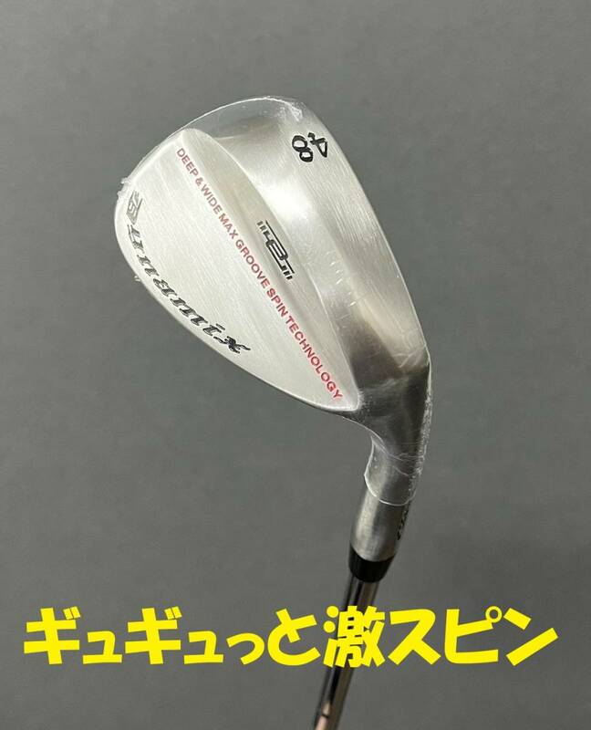 【新品】 激スピン　非適合 驚異のスピン！！ ダイナミクス ハイスピン ウェッジ 48度 スチールシャフト S