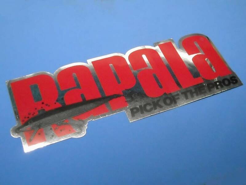 ラパラ RAPALA 銀 赤ロゴ ハスキー ジャーク 大型 ステッカー 300×104mm ピック オブ ザ プロ シールb