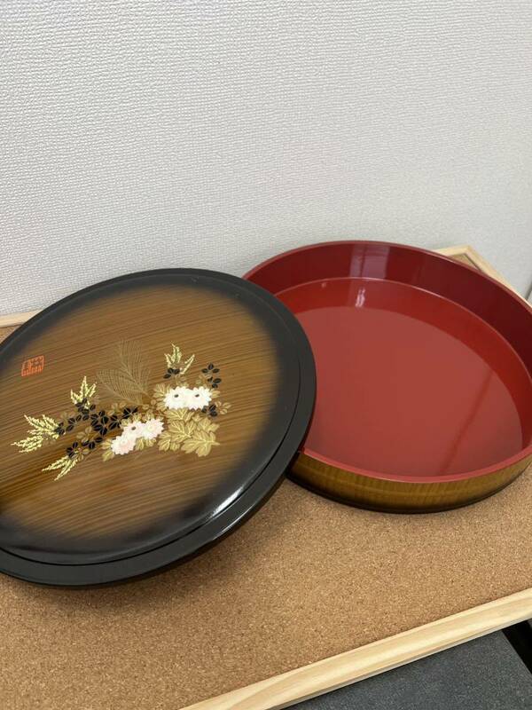 【3379】寿司桶 蓋付き 丸型