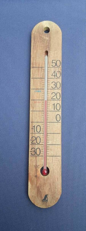 木製温度計 昭和レトロ アンティーク インテリア オブジェ シンプル