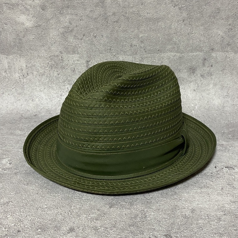 ▽CRUSHABLE クラッシャブル 中折れハット 帽子 7 1/2 緑 カーキ NYLON CRUSHER 