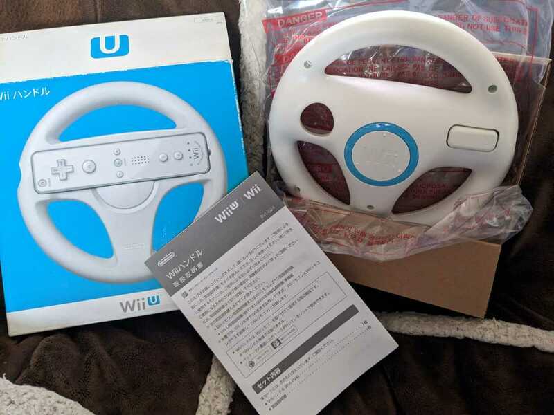 【箱説明書】Wii WiiUマリオカート ハンドル　マリオカート 任天堂純正品