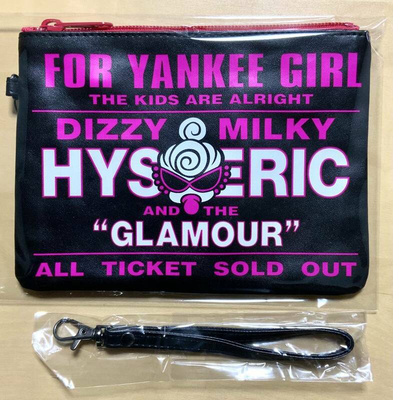 即決☆ヒスミニ☆正規品☆新品☆ポーチ☆YANKEE GIRL☆黒☆マルチケース☆ヒステリックミニ☆HYSTERIC MINI☆ヒステリックグラマー