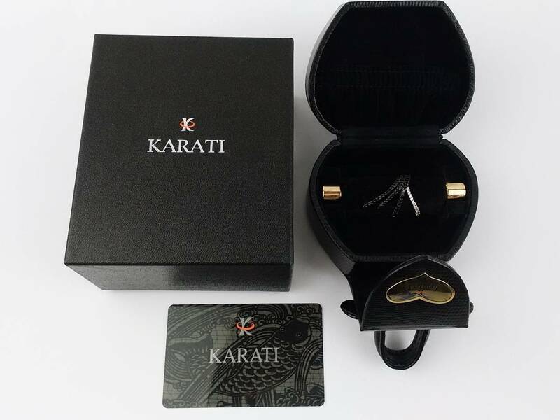H/KARATI　カラッチ　指輪　リング　K18WG S183 D022 ブラックサファイア　ダイア　アクセサリー　0211-2