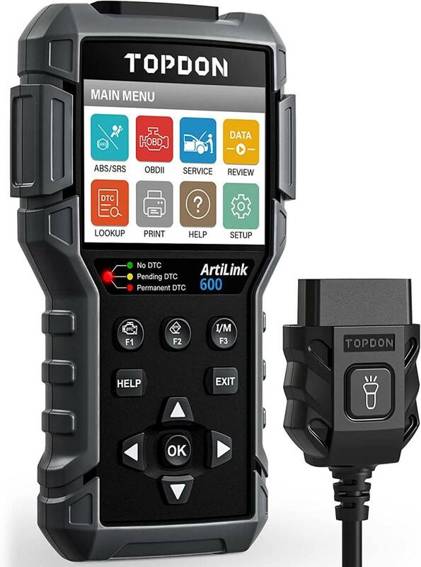 【送料込み】　Topdon AL600 obd2 診断機 ABS,SRSシステム診断 、オイル/SAS/BMSリセットサ