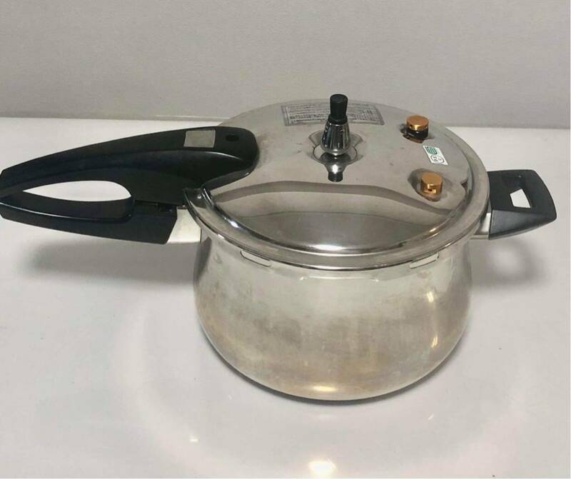SALE ★★おすすめ★★ PEARL LIFE USED PRESSURE COOKER SOUPS POT 5L Stainless Steel 圧力鍋 スープ鍋 5L 大容量 ステンレス中古です。