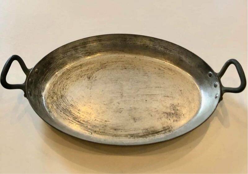 SALE★★おすすめ★★ Brand made in France CUIVRE ROUGE ◆銅製◆ オーバル鍋中古片手鍋 。