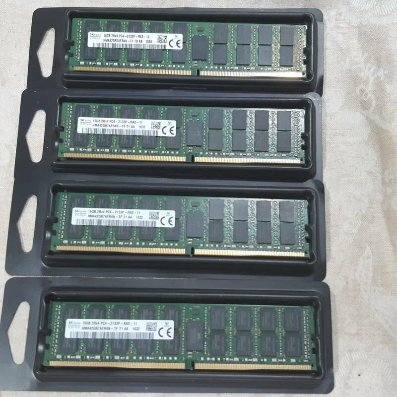 新品 Hynix サーバー用メモリ 64GB(16GB×4枚) 2Rx4 PC4-2133P PC4-17000 DDR4 2133MHz 1.2V 288pin ECC RDIMM 送料無料 