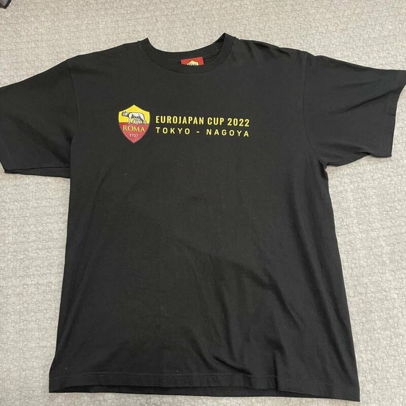 ASローマ　サッカー　ユーロジャパンカップ2022 tシャツ L 黒