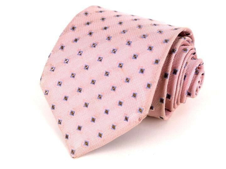 バーバリー シルク 小紋柄 ホースマーク 高級 日本製 ブランド ネクタイ メンズ ピンク BURBERRY