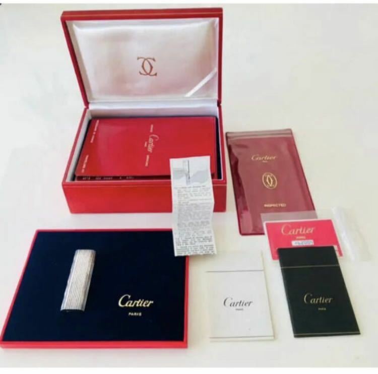 【 未使用品 】 レア ｜ 稀少 ｜ Cartier ライター ｜ 正規品 ｜ 会員カード有り ｜ ヴィンテージ