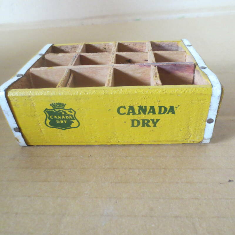 レトロ　CANADA　DRY　木製　ミニボトルケース ドリンクケース 