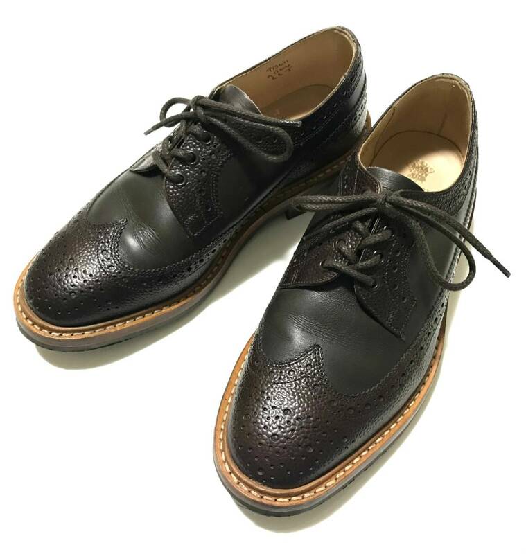 【美品】Tricker's トリッカーズ レザーシューズ 6.5 カントリーシューズ