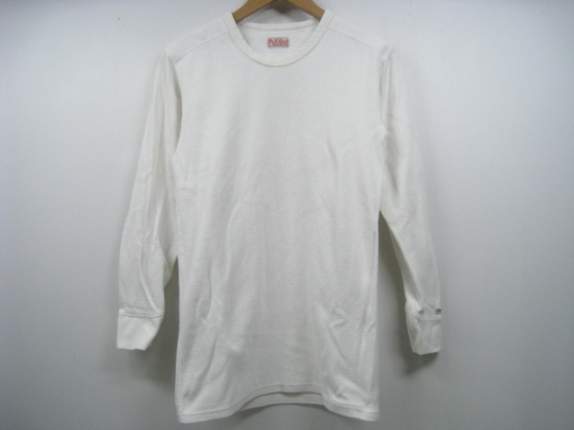 THE FLAT HEAD フラットヘッド 7分袖 Tシャツ 白 ホワイト サイズ40