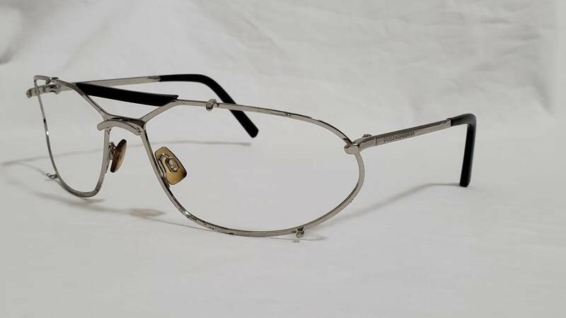 正規レア DOLCE&GABBANAドルチェ&ガッバーナ D&G ロゴ ティアドロップ メタルサングラス黒 シャイニーSV アビエイター 軽量アイウェア 眼鏡