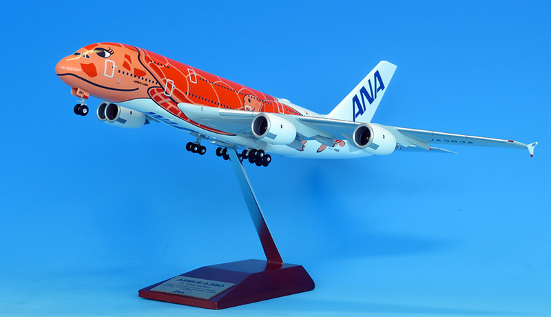 即決 新品 全日空 ANA A380 エアバス 3号機 ハワイ便 HAWAII 1:200 1/200 夕陽 オレンジ 全日空商事 モデルプレーン 飛行機模型 プラモデル