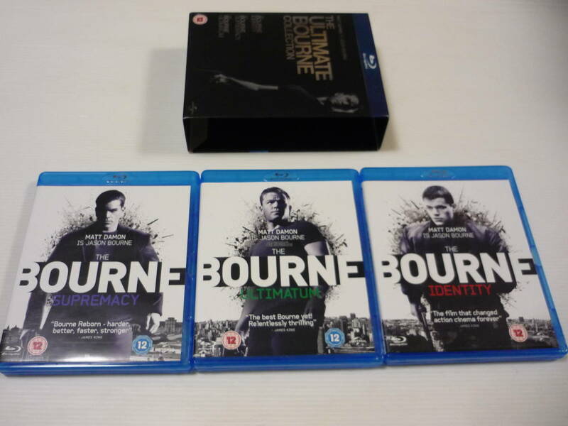 [管22]【送料無料】Blu-ray 3枚組 THE ULTIMATE BOURNE COLLECTION ジェイソン・ボーン・トリロジーBOX ボーン シリーズ