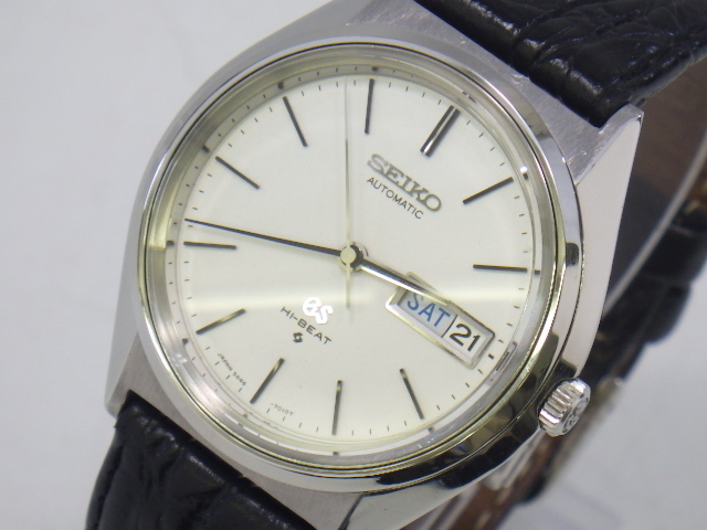 h3C137Z300 SEIKO GS グランドセイコー 5646-7011 自動巻き デイデイト メンズ腕時計 稼働品 良品