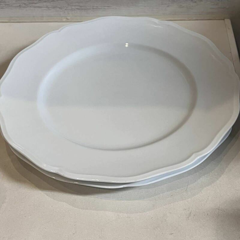 白い食器 ホワイトプレート 2枚 ディナープレート 26.8cm お皿 洋食器 複数枚あり 飲食店などに