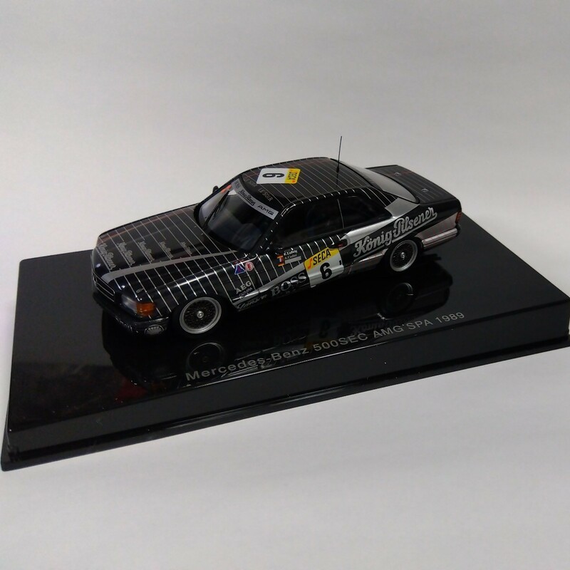 希少!1/43・オートアート製・メルセデス・ベンツ500SEC・W126・レーシングカー・AMG SPA 1989・オートアート・ RACING・バブル。