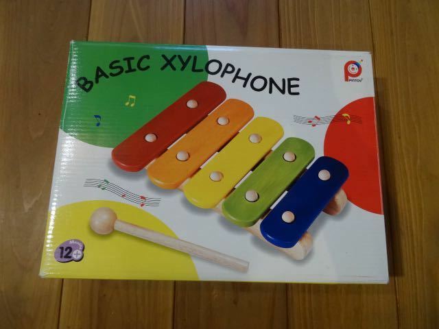 PINTOY BASIC XYLOPHONE 木琴 知育玩具 木製おもちゃ 木のおもちゃ 箱付き 完品
