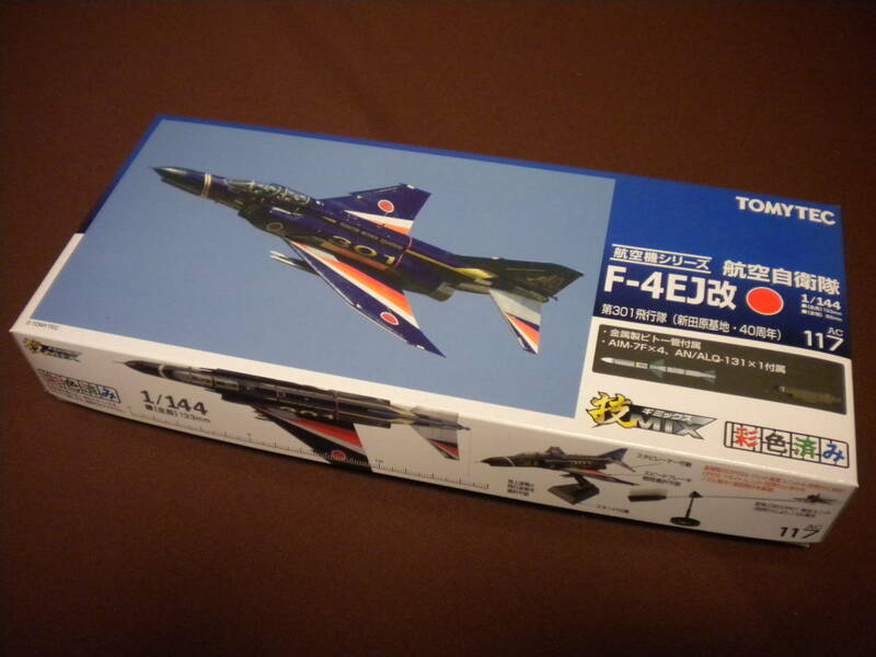 技MIX 航空機シリーズ 航空自衛隊 F-４EJ改（ファントム） 第３０１飛行隊（新田原基地・４０周年） 1/144 未組み立て・新品 TOMYTEC