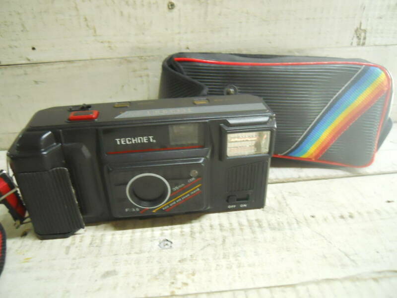 M9341 カメラ TECHNET T80 F:3.5 35mm CDS レインボー 虹 傷汚れあり 現状 動作チェックなし ゆうパック60サイズ(0503)