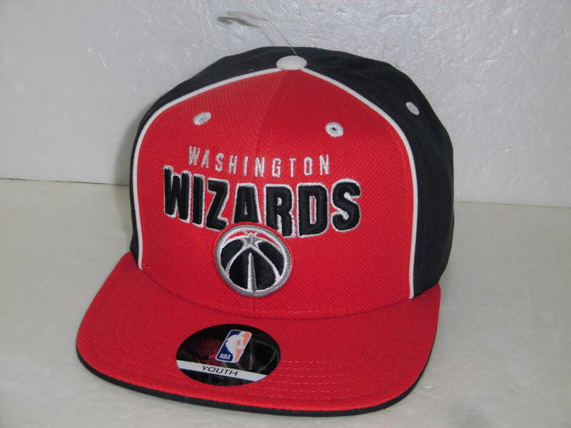 未使用NBA ワシントンウィザーズ キャップ レッドネイビー 赤紺 帽子　NBA公認 Washington Wizards　八村塁　バスケットボール